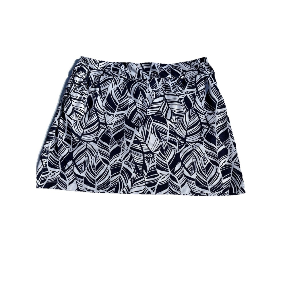 Women's Coral Bay Golf Skort Skirt  Size XL Blue White Active Wear Preppy